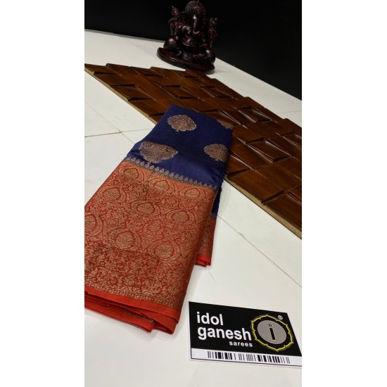 IG598 Pure handloom Maheshwari Kanchi