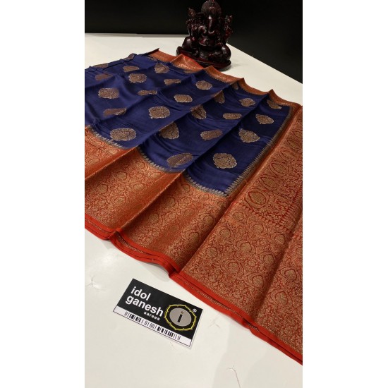 IG598 Pure handloom Maheshwari Kanchi