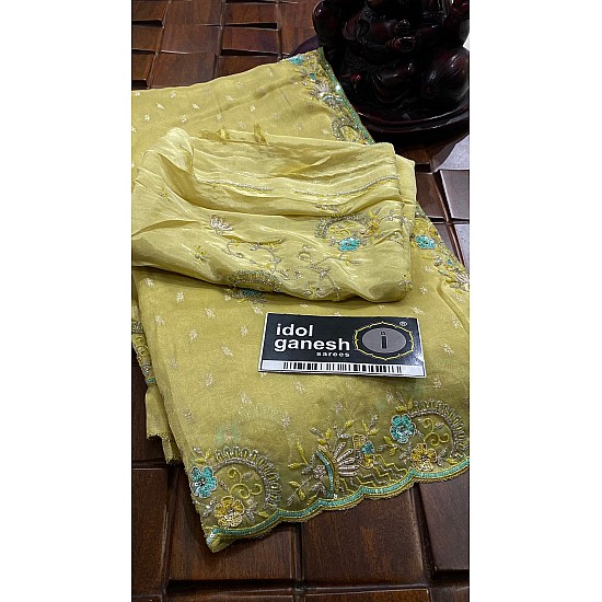 IG5981 pure hand loom tishu muslin  