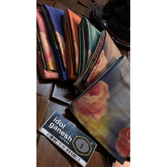 IG6112 lite weight soft satin tussar  