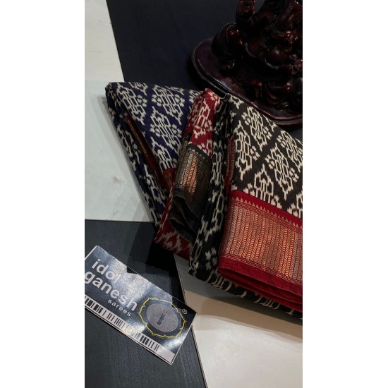 IG6136 pure handloom Maheswari print 