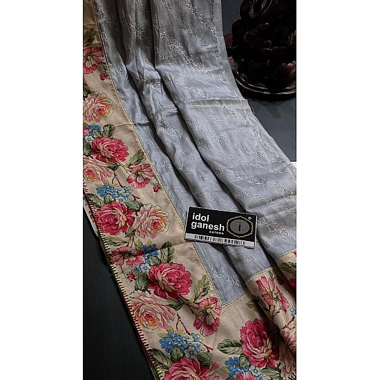 IG6195 lite weight soft crape tussar 