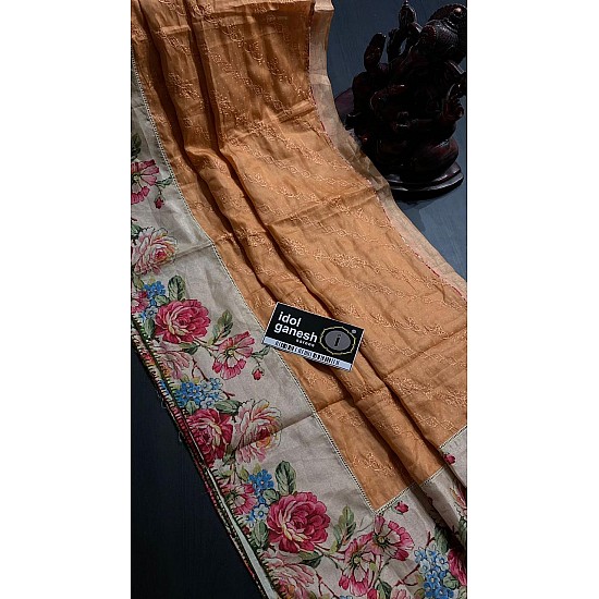 IG6195 lite weight soft crape tussar 