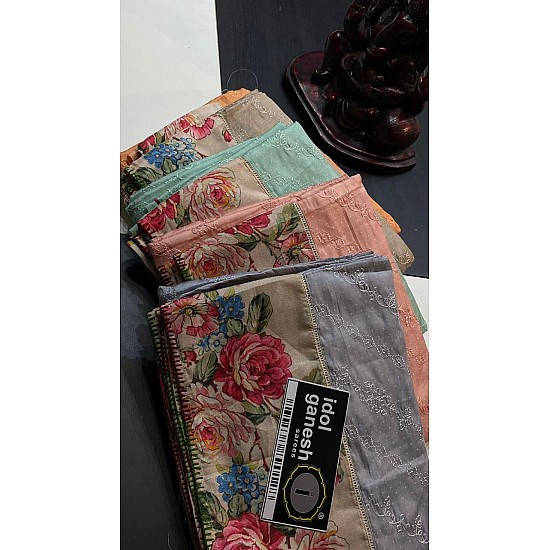 IG6195 lite weight soft crape tussar 