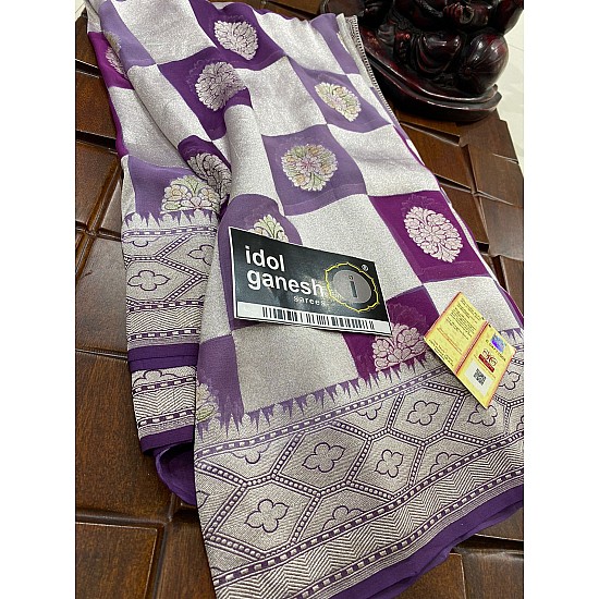 IG6255 pure handloom zari georgette 