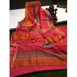 IG626 Pure Handlooms Maheshwari 3 piece suits