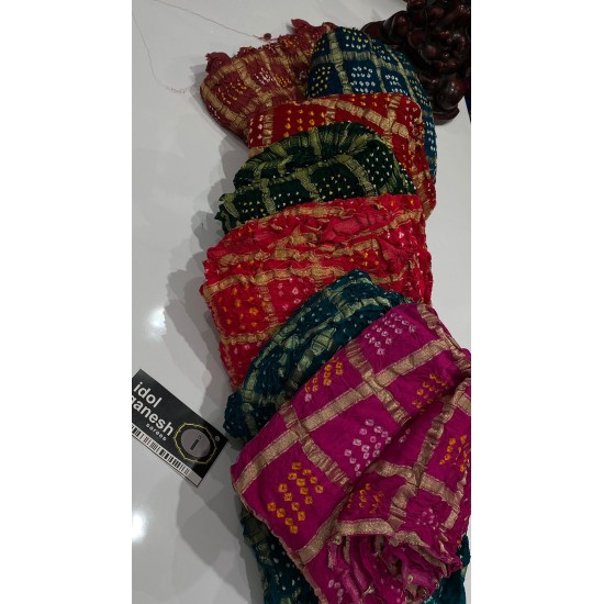 IG6313  lite weight gazzi silk gharchola  