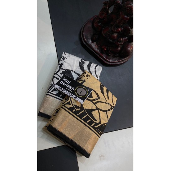 IG6344 lite weight soft assami pattu weaving jari border 