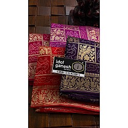 IG6392 lite weight  pure soft munga silk pattu 