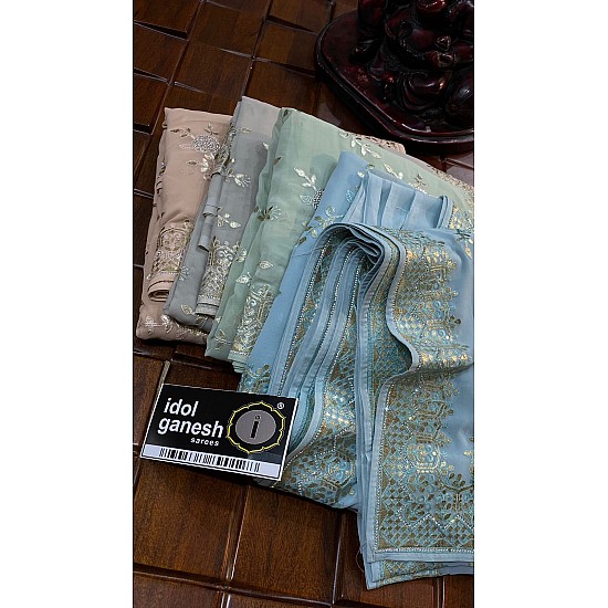 IG6439 lite weight georgette sarees 4640/-