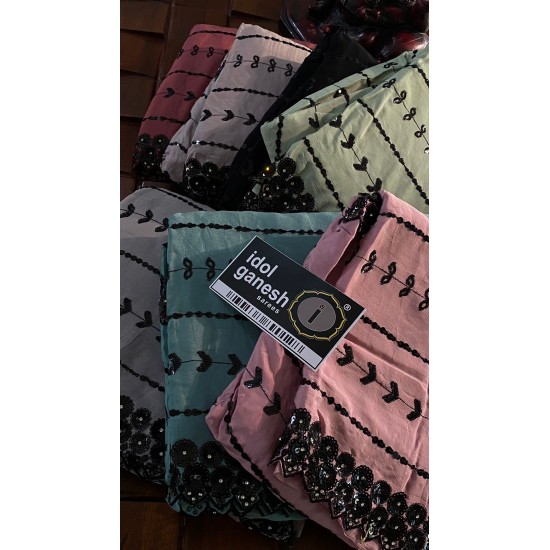 IG6499  lite weight pure cinone sarees 