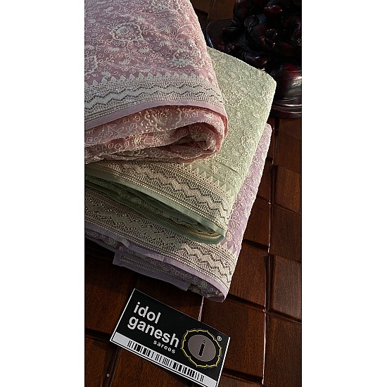 IG6501  lite weight georgette sarees 