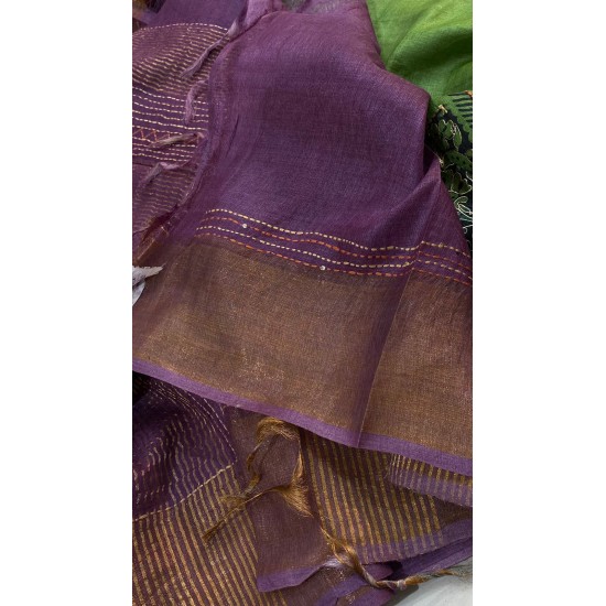 IG6530 pure handloom fine desi tussar 