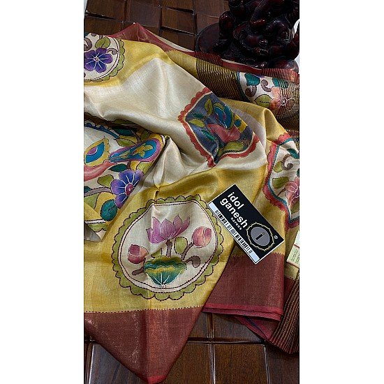 IG6532 pure handloom fine desi tussar IG6532 pure handloom fine desi tussar