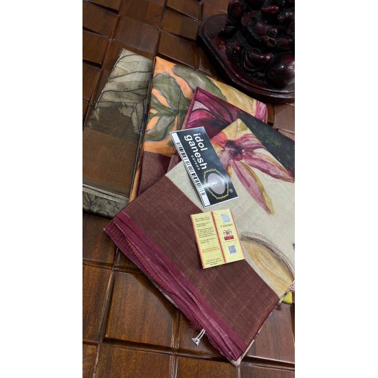 IG6535  pure handloom fine desi tussar 