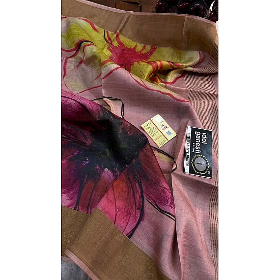 IG6535  pure handloom fine desi tussar 