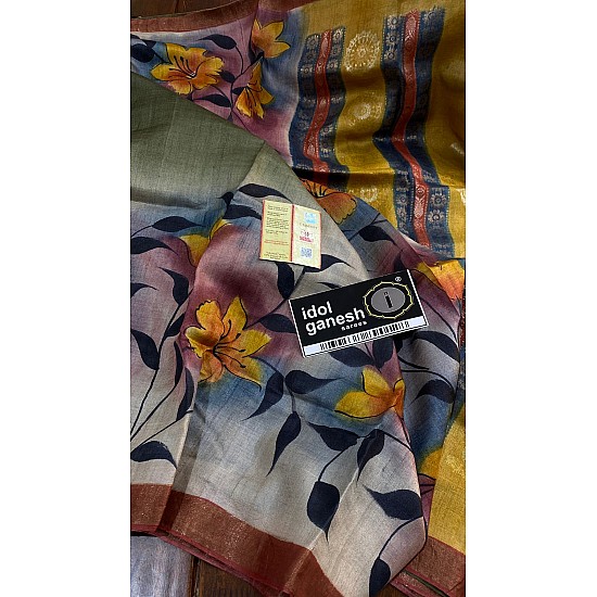 IG6536 pure handloom fine desi tussar 