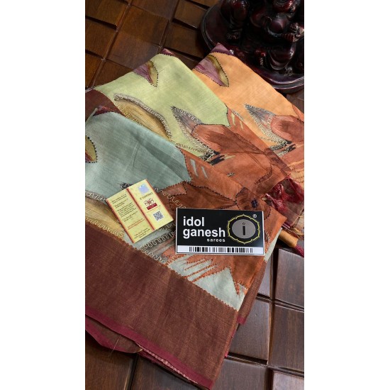 IG6540 pure handloom fine desi tussar 