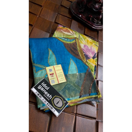 IG6542  pure handloom fine desi tussar 