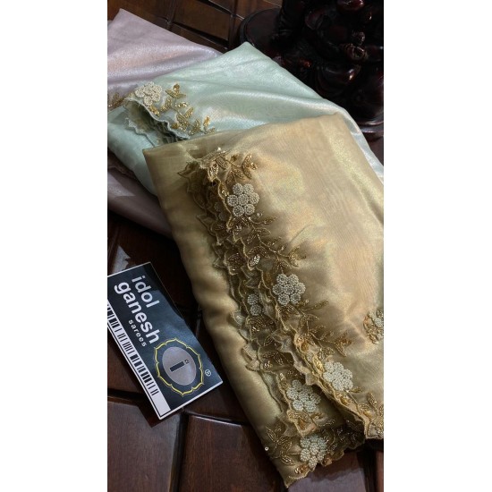 IG6554 pure handloom fine tissue nett 