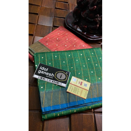 IG6583 pure handloom tusser sarees 