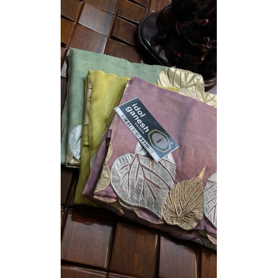 IG6586  pure handloom fine tissue crape