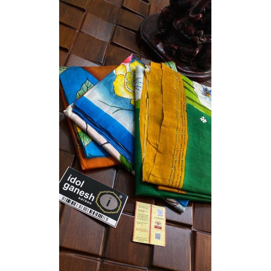 IG6587 pure handloom pure silk/tussar 