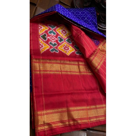 IG6611 pure handloom twil ikkat sarees 
