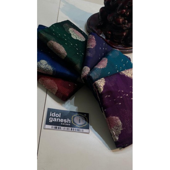 IG6656 pure handloom silk kota sarees 