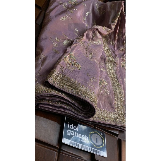 IG6667 pure handloom tissue crape 