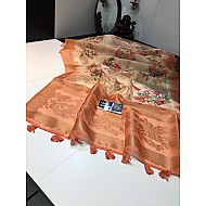 IG668 Lite weight jute Weaving sarees
