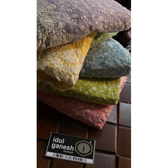 IG6688 lite weight chiffon sarees 