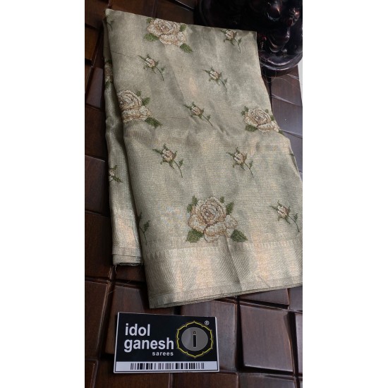 IG6689 lite weight pure tissue sarees 