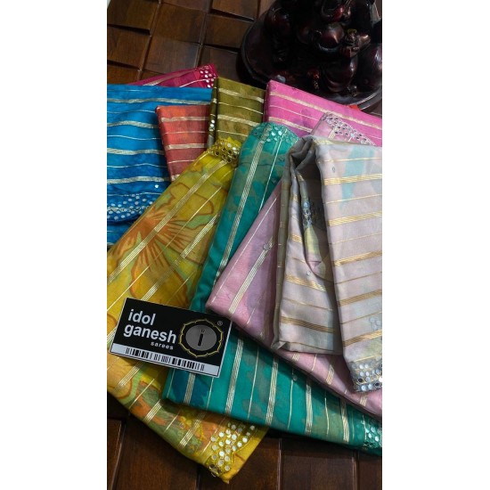 IG6705 pure lite weight organza sarees  