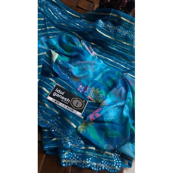 IG6705 pure lite weight organza sarees  