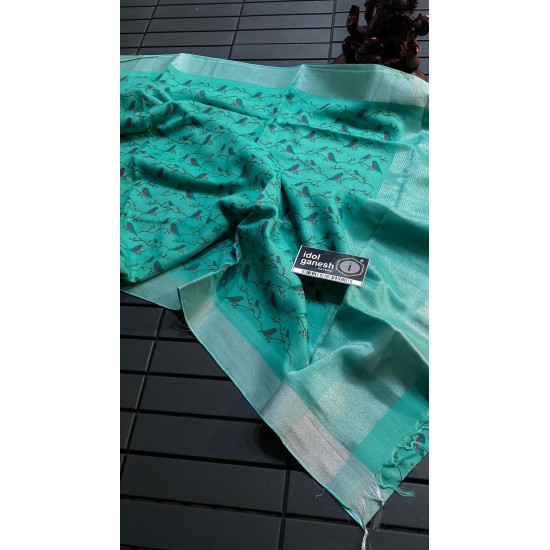 IG6755 Lite weight lenine sarees IG6755 Lite weight lenine sarees