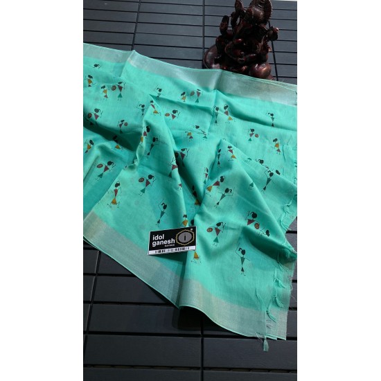 IG6758lite weight lenin sarees IG6758lite weight lenin sarees