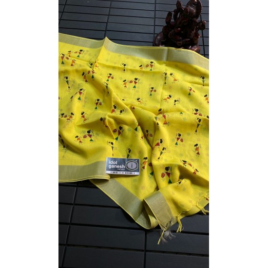 IG6758lite weight lenin sarees IG6758lite weight lenin sarees