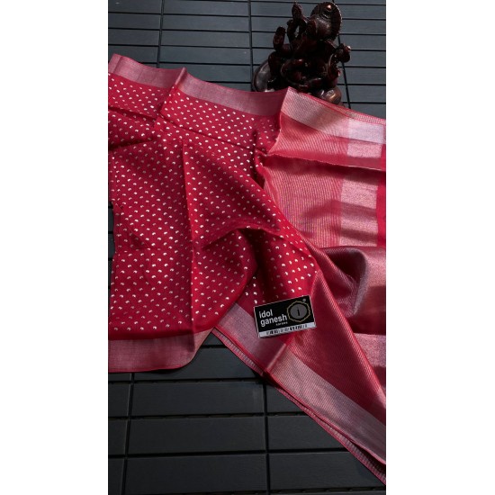 IG6765 lite weight lenin sarees IG6765 lite weight lenin sarees