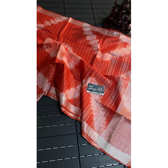 IG6807lite weight lenine sarees IG6807lite weight lenine sarees