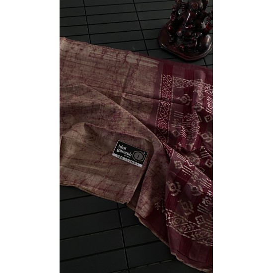 IG6817 lite weight tusser sarees IG6817 lite weight tusser sarees