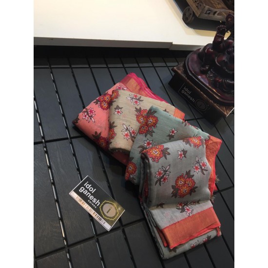 IG682 Lite weight Lenin sarees 