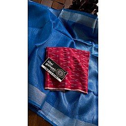 IG6835 pure handloom lenine/lenine saree IG6835 pure handloom lenine/lenine saree