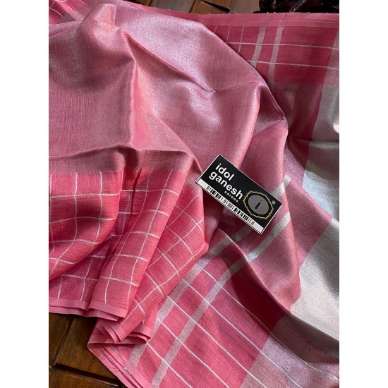 IG6841pure handloom tissue /lenine sarees 