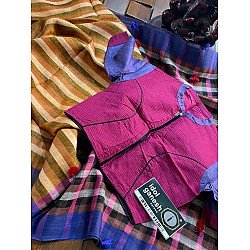 IG6842pure handloom lenine/lenine saree IG6842pure handloom lenine/lenine saree