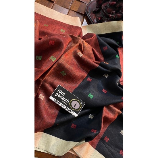 IG6847 pure handloom lenine/lenine sarees 