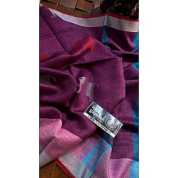 IG6848pure handloom lenine/lenine sarees 