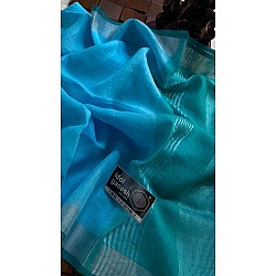 IG6849pure handloom lenine/lenine saree IG6849pure handloom lenine/lenine saree