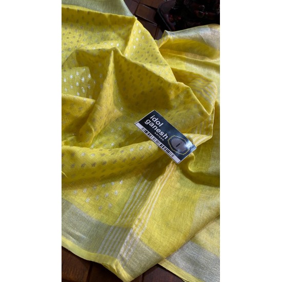 IG6858pure handloom lenine/lenine saree 2500/- IG6858pure handloom lenine/lenine saree 2500/-