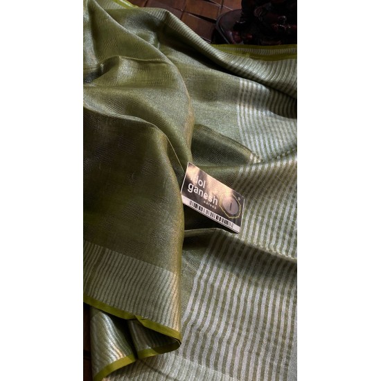 IG6864pure handloom tissue /lenine saree  